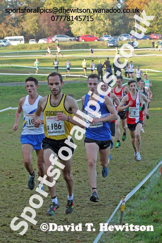 Senior men, National Cross Country Relays, Berry Park, Mansfield. Photo: David T. Hewitson/Sports for All Pics